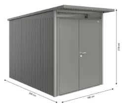 Biohort Gerätehaus AvantGarde® Gr. A3, ca. B180/H218/T300 cm