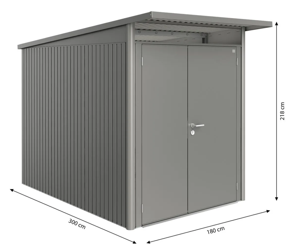 Biohort Gerätehaus AvantGarde® Gr. A3, ca. B180/H218/T300 cm