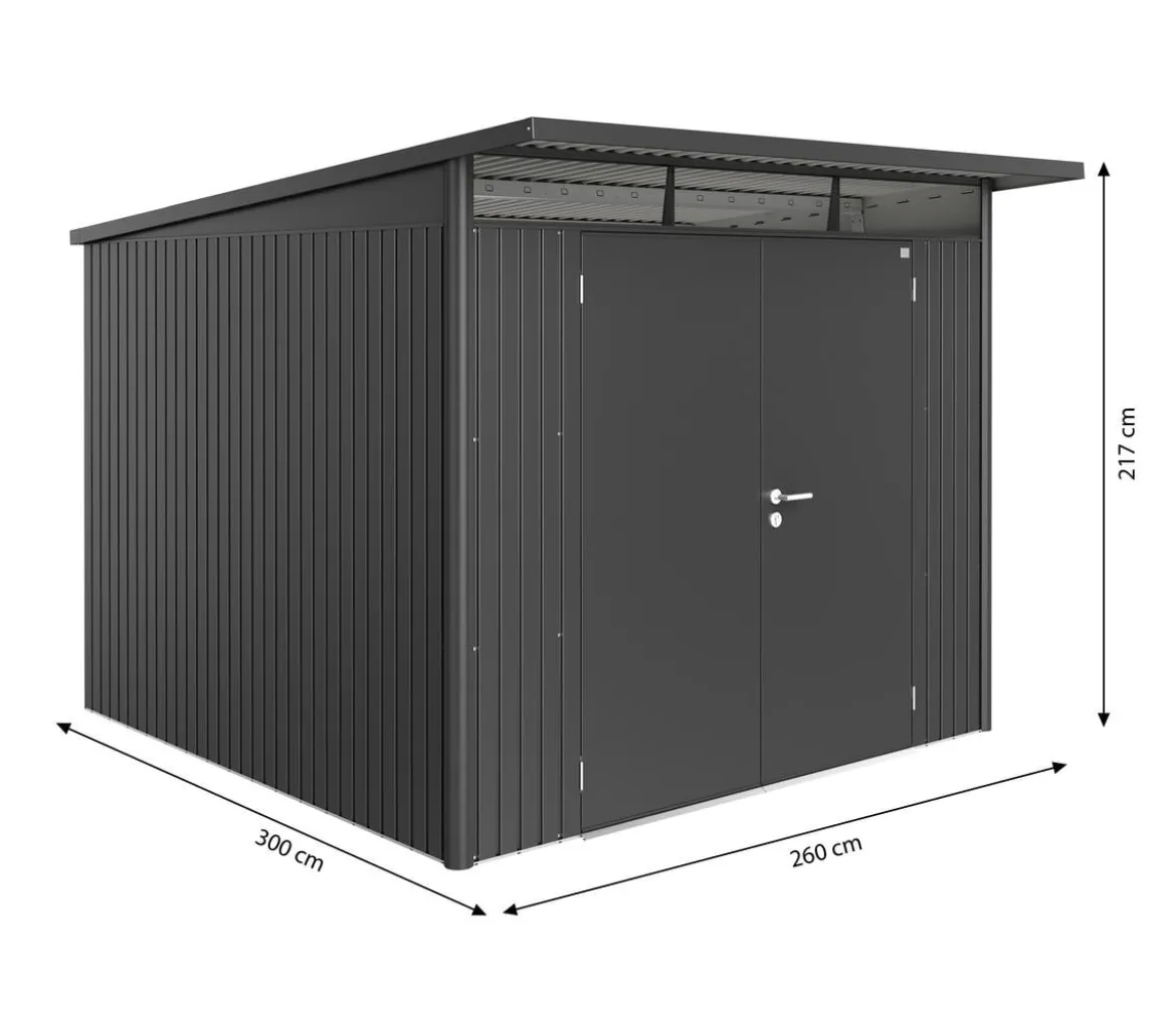 Biohort Gerätehaus AvantGarde® A7, ca. B260/H217/T300 cm