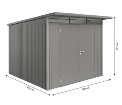 Biohort Gerätehaus AvantGarde® A7, ca. B260/H217/T300 cm