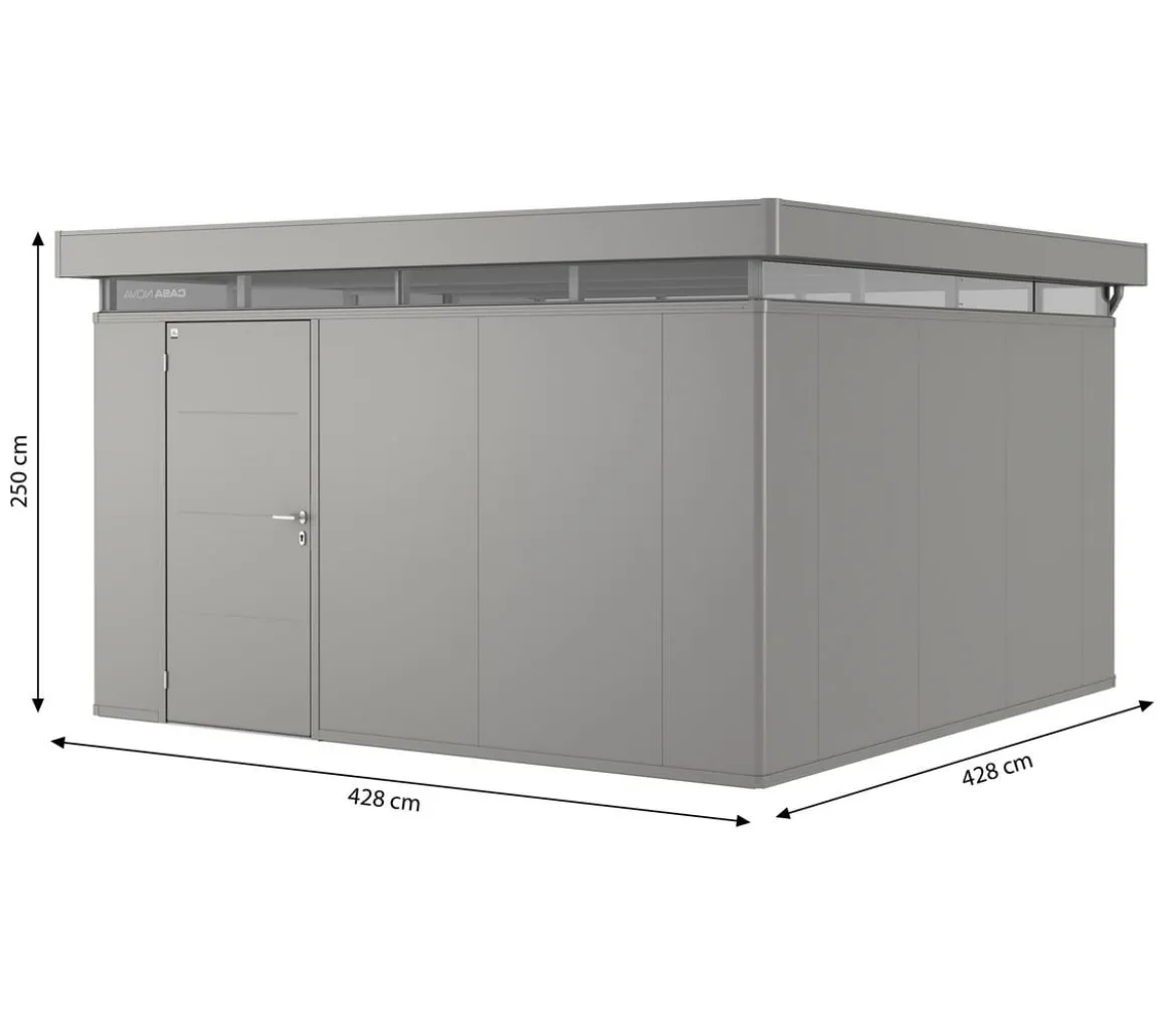Biohort Gerätehaus CasaNova® 4 x 4, ca. B428/H250/T428 cm