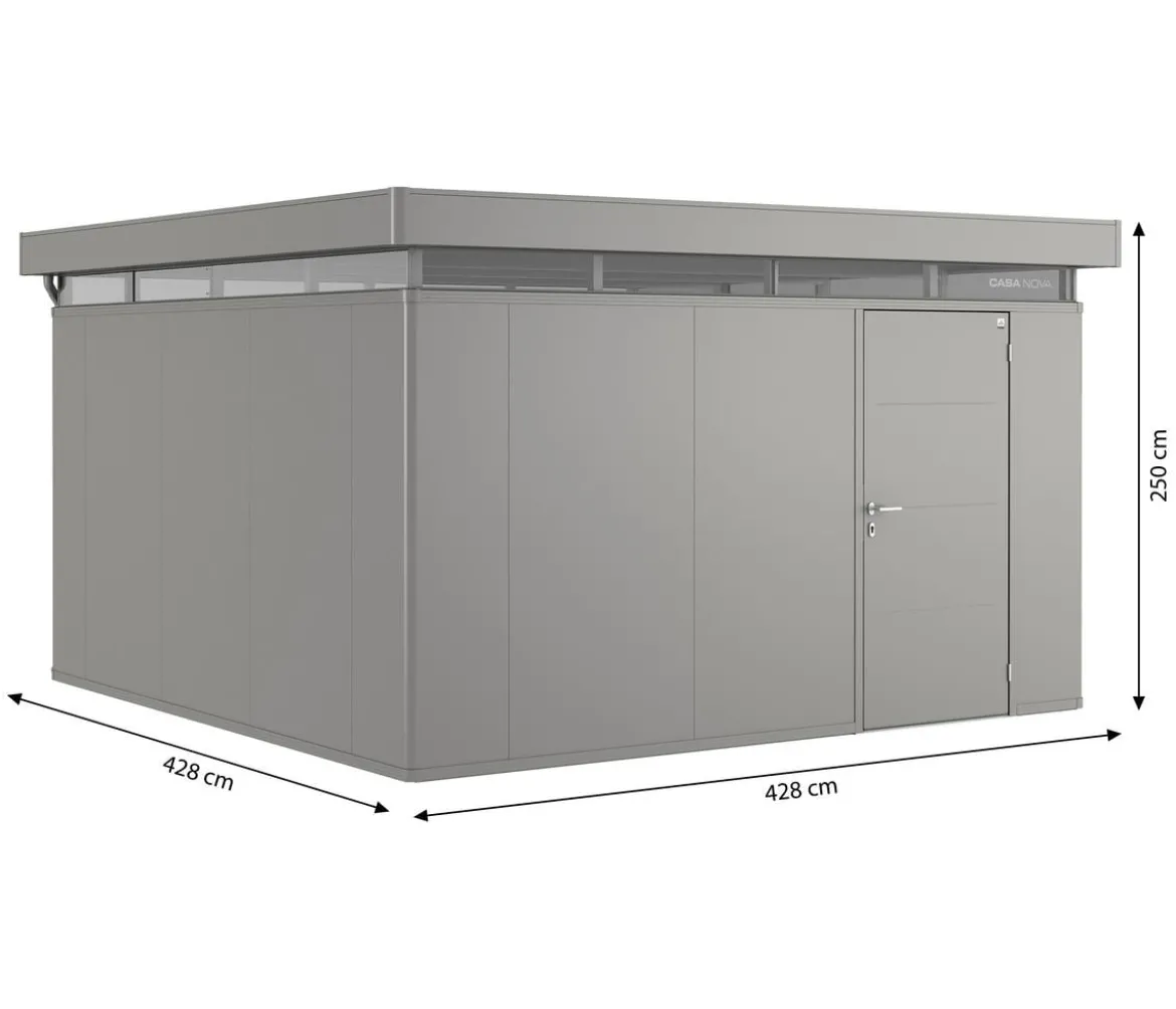 Biohort Gerätehaus CasaNova® 4 x 4, ca. B428/H250/T428 cm