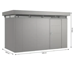 Biohort Gerätehaus CasaNova® 4 x 2, ca. B428/H250/T228 cm