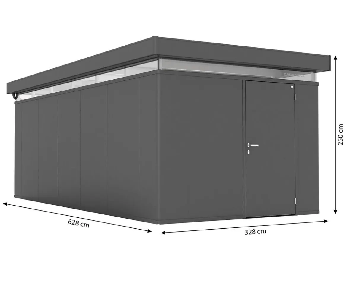 Biohort Gerätehaus CasaNova® 3 x 6, ca. B328/H250/T628 cm