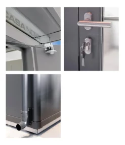 Biohort Gerätehaus CasaNova® 3 x 4, ca. B328/H250/T428 cm