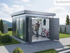 Biohort Gerätehaus CasaNova® 3 x 4, ca. B328/H250/T428 cm
