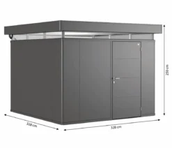 Biohort Gerätehaus CasaNova® 3 x 3, ca. B328/H250/T328 cm