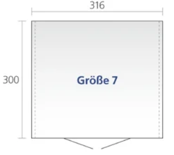 Biohort Gerätehaus Europa 7, ca. B336/H209/T320 cm