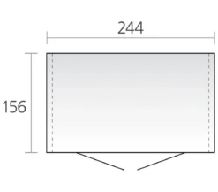 Biohort Gerätehaus Europa 3, ca. B244/H203/T156 cm