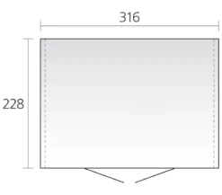 Biohort Gerätehaus Europa 5, ca. B316/H209/T228 cm