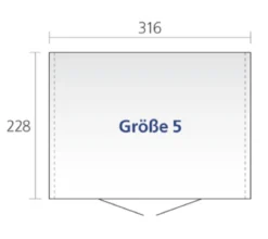 Biohort Gerätehaus Europa 5, ca. B316/H209/T228 cm