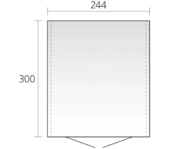 Biohort Gerätehaus Europa 6, ca. B244/H203/T300 cm