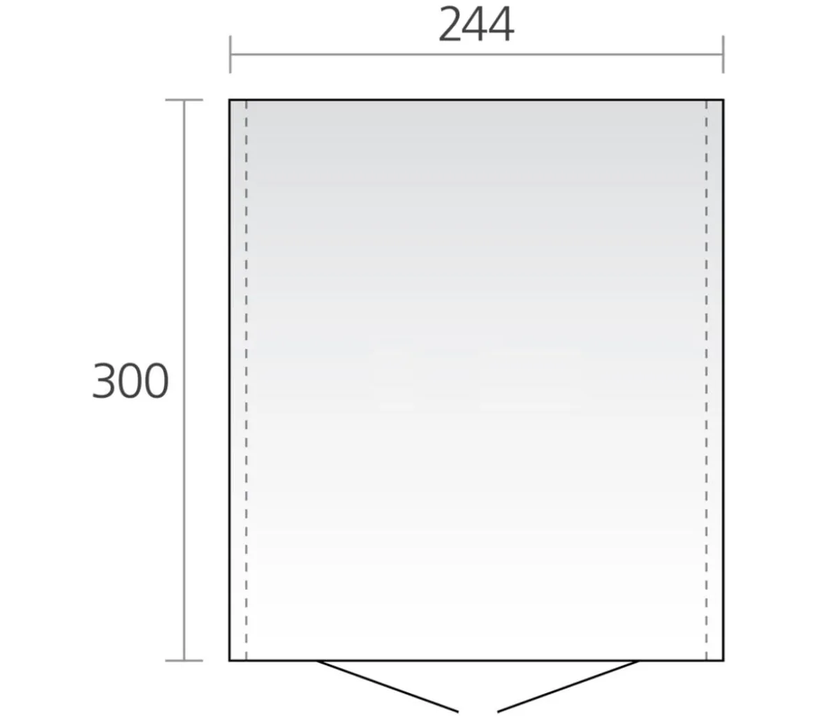 Biohort Gerätehaus Europa 6, ca. B244/H203/T300 cm