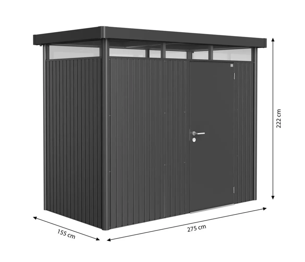 Biohort Gerätehaus HighLine H1, ca. B275/H222/T155 cm