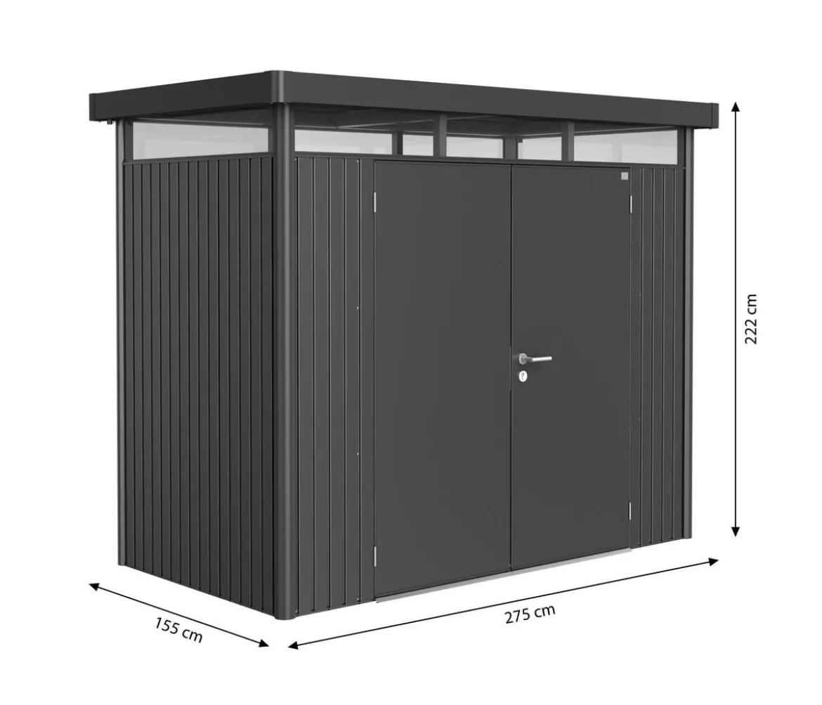 Biohort Gerätehaus HighLine H1, ca. B275/H222/T155 cm