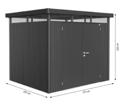 Biohort Gerätehaus HighLine H3, ca. B275/H222/T235 cm
