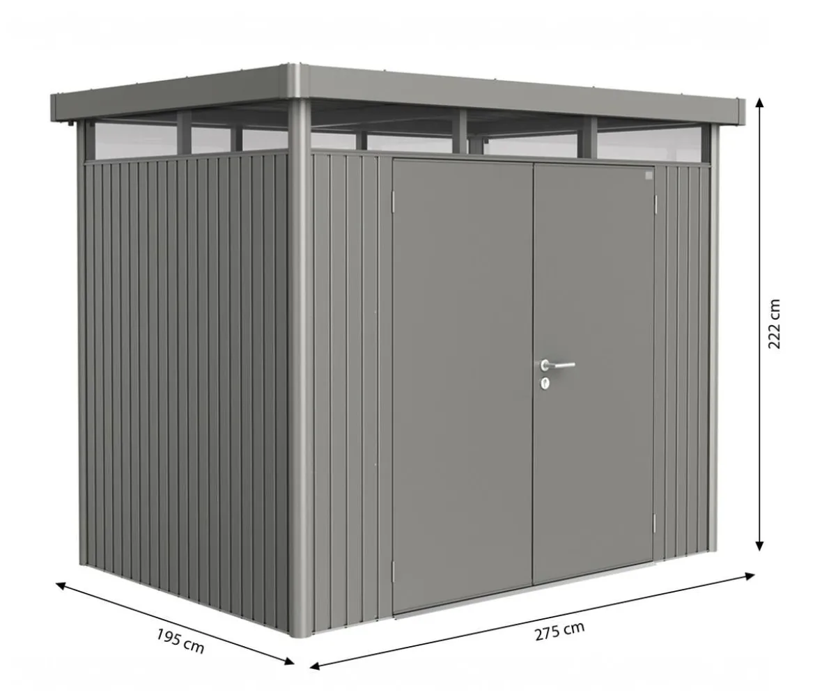 Biohort Gerätehaus HighLine H2, ca. B275/H222/T195 cm