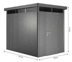 Biohort Gerätehaus HighLine H2, ca. B275/H222/T195 cm