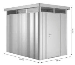 Biohort Gerätehaus HighLine H2, ca. B275/H222/T195 cm