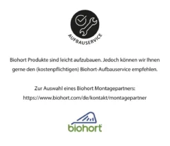 Biohort Gerätehaus Neo 1A, ca. B180/H222/T180 cm