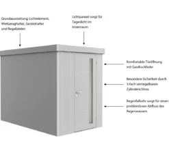 Biohort Gerätehaus Neo 3A, ca. B180/H222/T292 cm