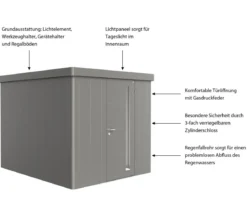 Biohort Gerätehaus Neo 3B, ca. B236/H222/T292 cm