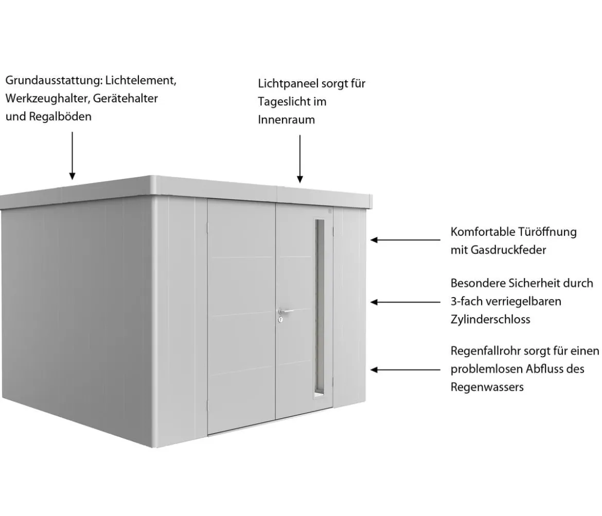 Biohort Gerätehaus Neo 3C, ca. B292/H222/T292 cm