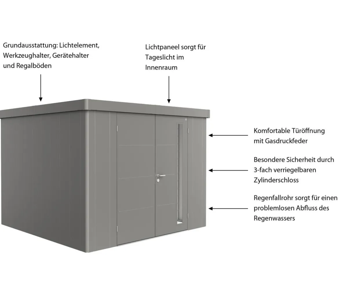 Biohort Gerätehaus Neo 3C, ca. B292/H222/T292 cm