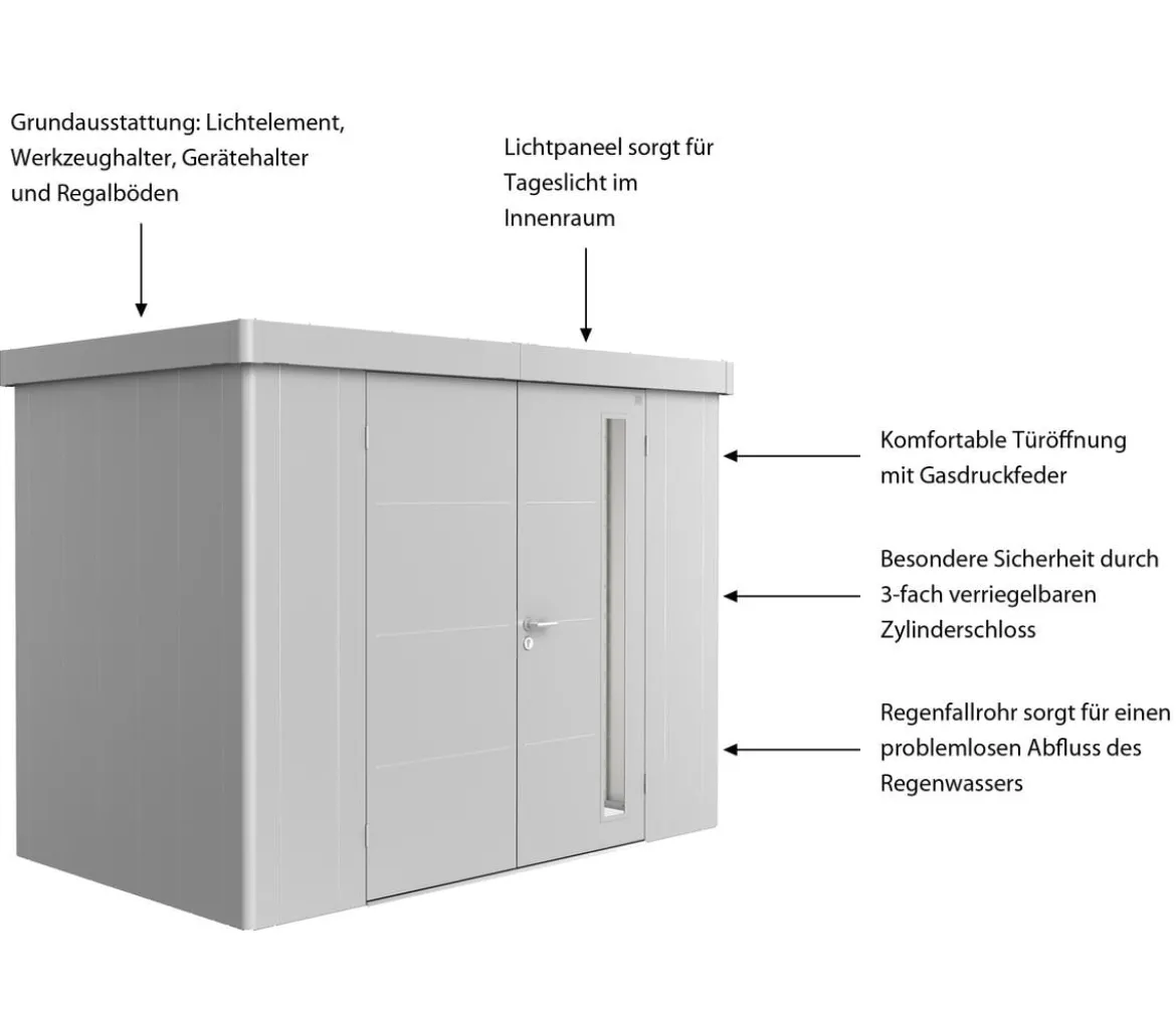 Biohort Gerätehaus Neo 1C, ca. B292/H222/T180 cm