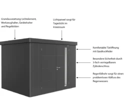 Biohort Gerätehaus Neo 2C, ca. B292/H222/T236 cm