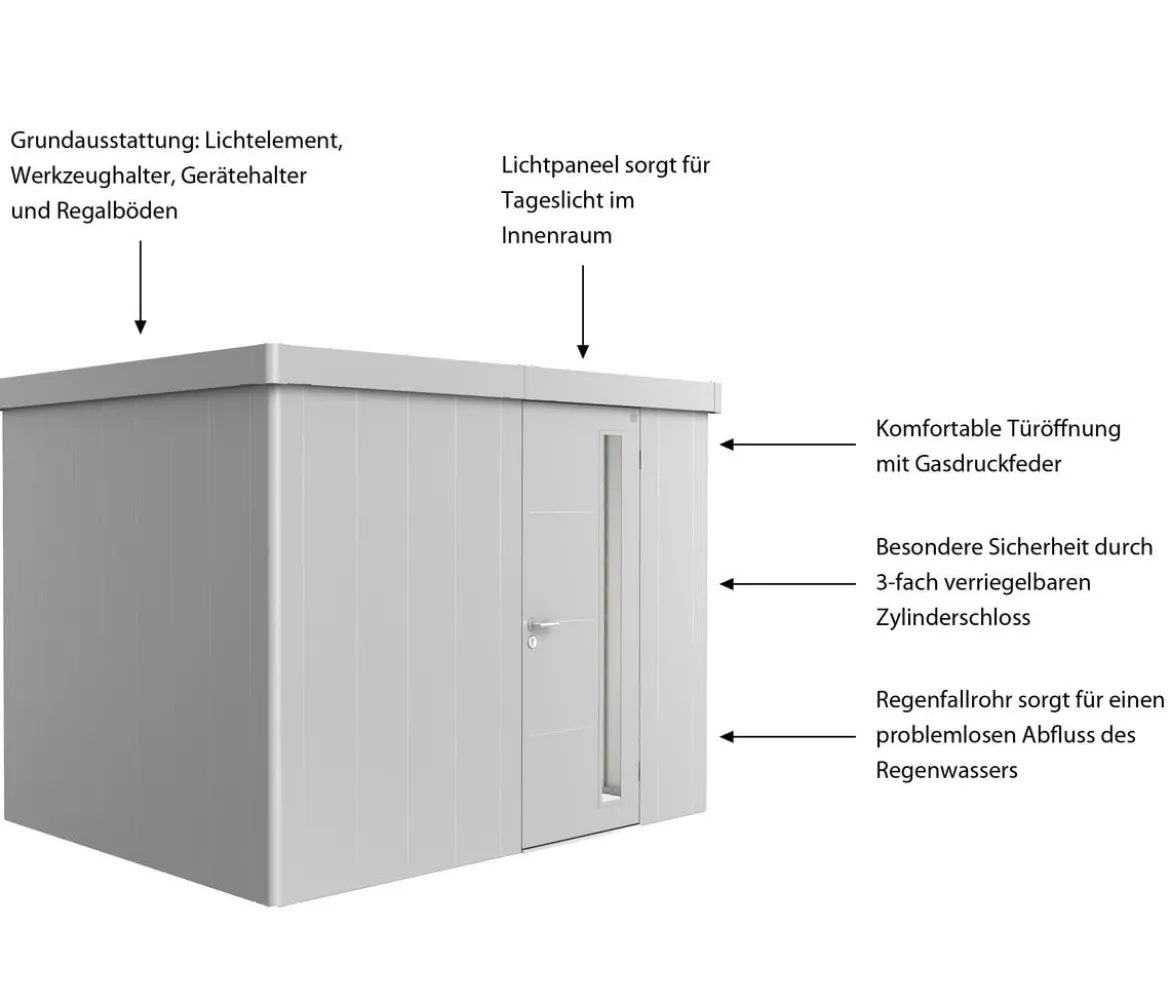 Biohort Gerätehaus Neo 2C, ca. B292/H222/T236 cm