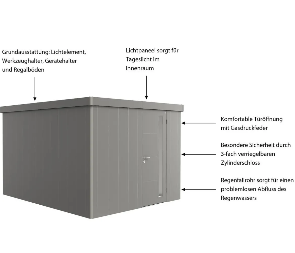 Biohort Gerätehaus Neo 4C, ca. B292/H222/T348 cm