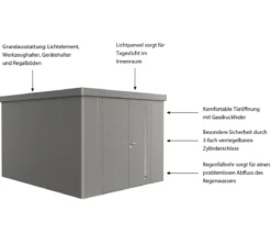 Biohort Gerätehaus Neo 4C, ca. B292/H222/T348 cm