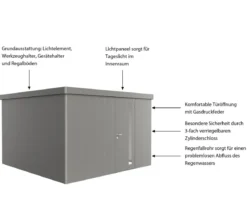 Biohort Gerätehaus Neo 4D, ca. B348/H222/T348 cm