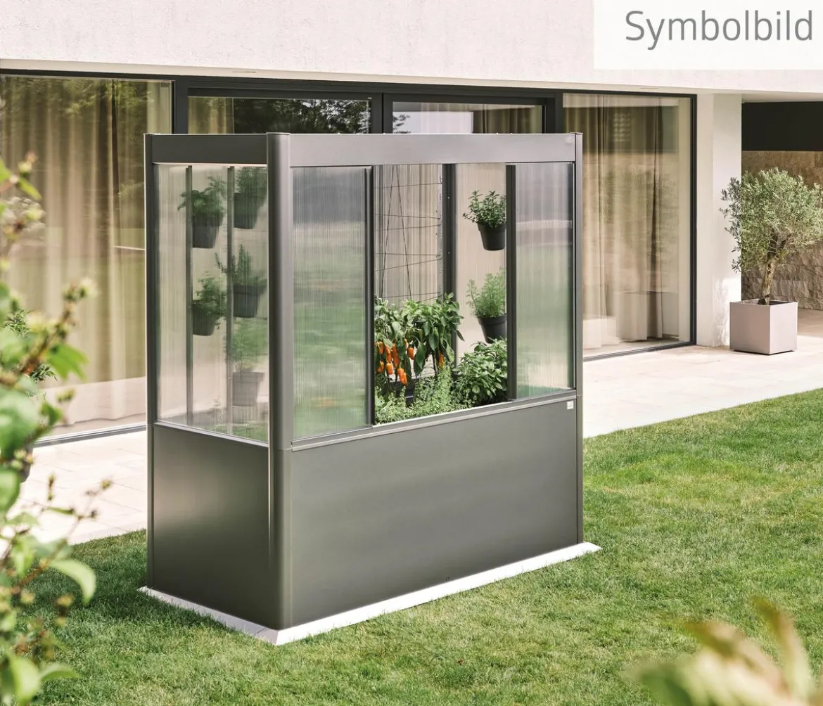 Biohort Gewächshausaufsatz Florentina für Größe 2 x 1 m, ca. B201,6/H136,4/T104 cm