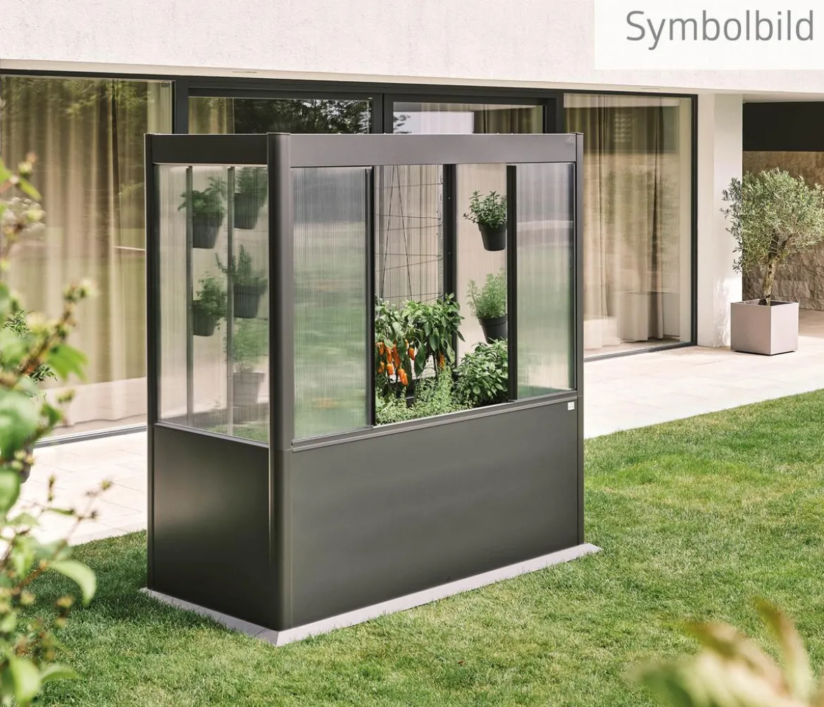 Biohort Gewächshausaufsatz Florentina für Größe 2 x 1 m, ca. B201,6/H136,4/T104 cm