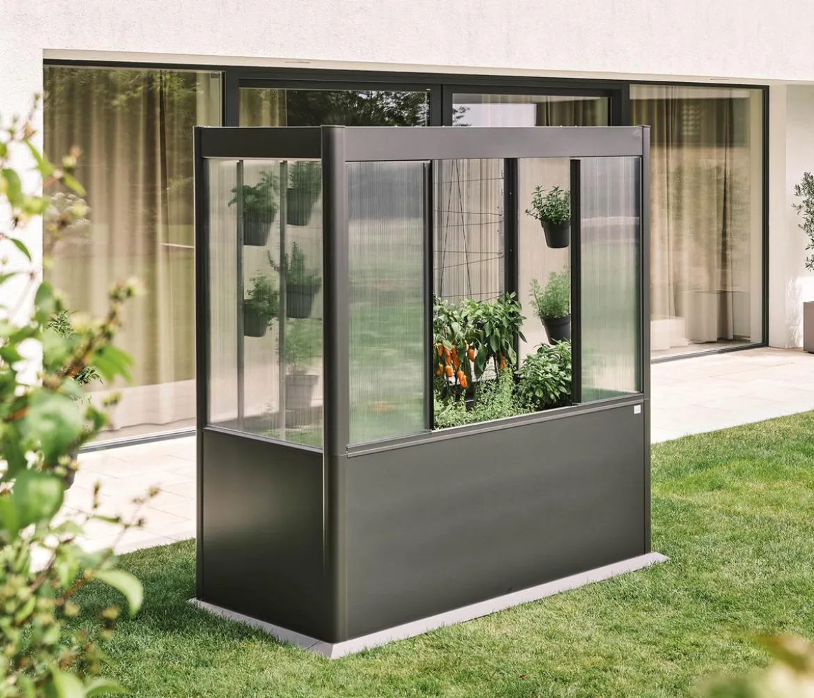 Biohort Gewächshaus Florentina 2 x 0,5 MIDI, ca. B201,6/H197/T54,8 cm