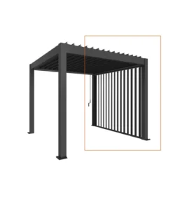 Biohort Lamellenseitenwand Gr. 4 m, ca. B235/H10/T364 cm