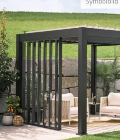 Biohort Lamellenseitenwand für Pergolen 2 m, ca. B192,6/H235/T10,3 cm