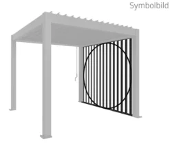Biohort Lamellenseitenwand für Pergolen 2,5 m, ca. B245,7/H235/T10,3 cm