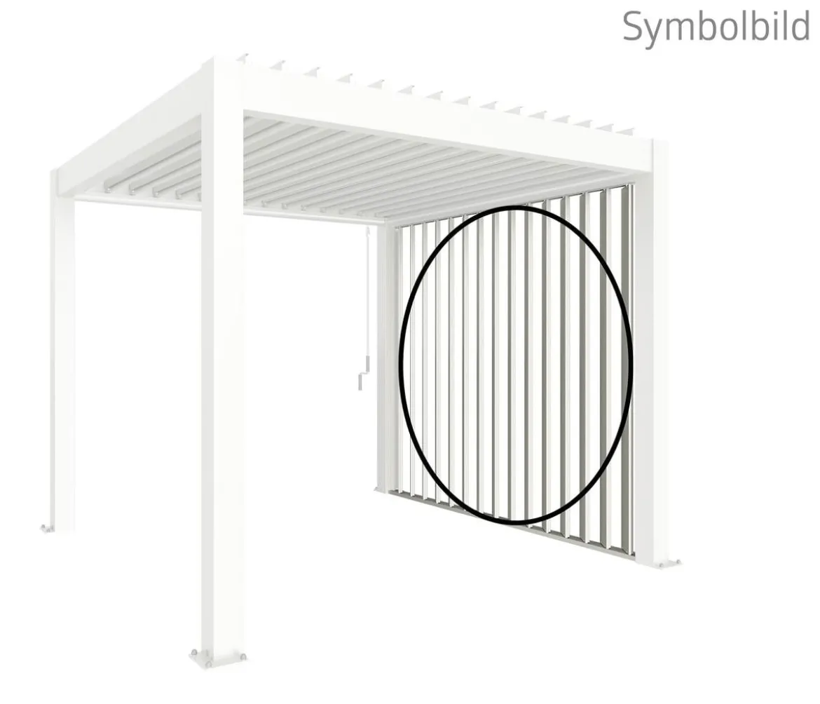 Biohort Lamellenseitenwand für Pergolen 2,5 m, ca. B245,7/H235/T10,3 cm