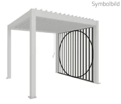Biohort Lamellenseitenwand für Pergolen 2,5 m, ca. B245,7/H235/T10,3 cm