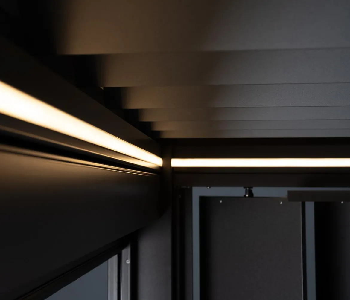 Biohort LED-Beleuchtung für Pergolen 3,5 x 3,5 / 4 x 3,5 / 4,5 x 3