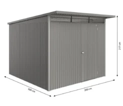 Biohort Metallgerätehaus AvantGarde ECO A7, ca. B260/H217/T300 cm