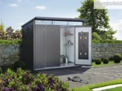 Biohort Metallgerätehaus AvantGarde ECO A7, ca. B260/H217/T300 cm