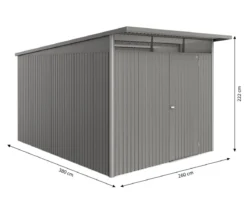Biohort Metallgerätehaus AvantGarde ECO A8, ca. B260/H222/T380 cm