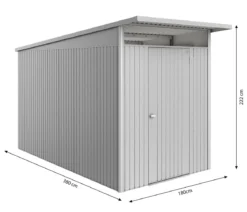 Biohort Metallgerätehaus AvantGarde ECO A4, ca. B180/H222/T380 cm