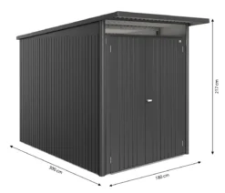 Biohort Metallgerätehaus AvantGarde ECO A3, ca. B180/H217/T300 cm