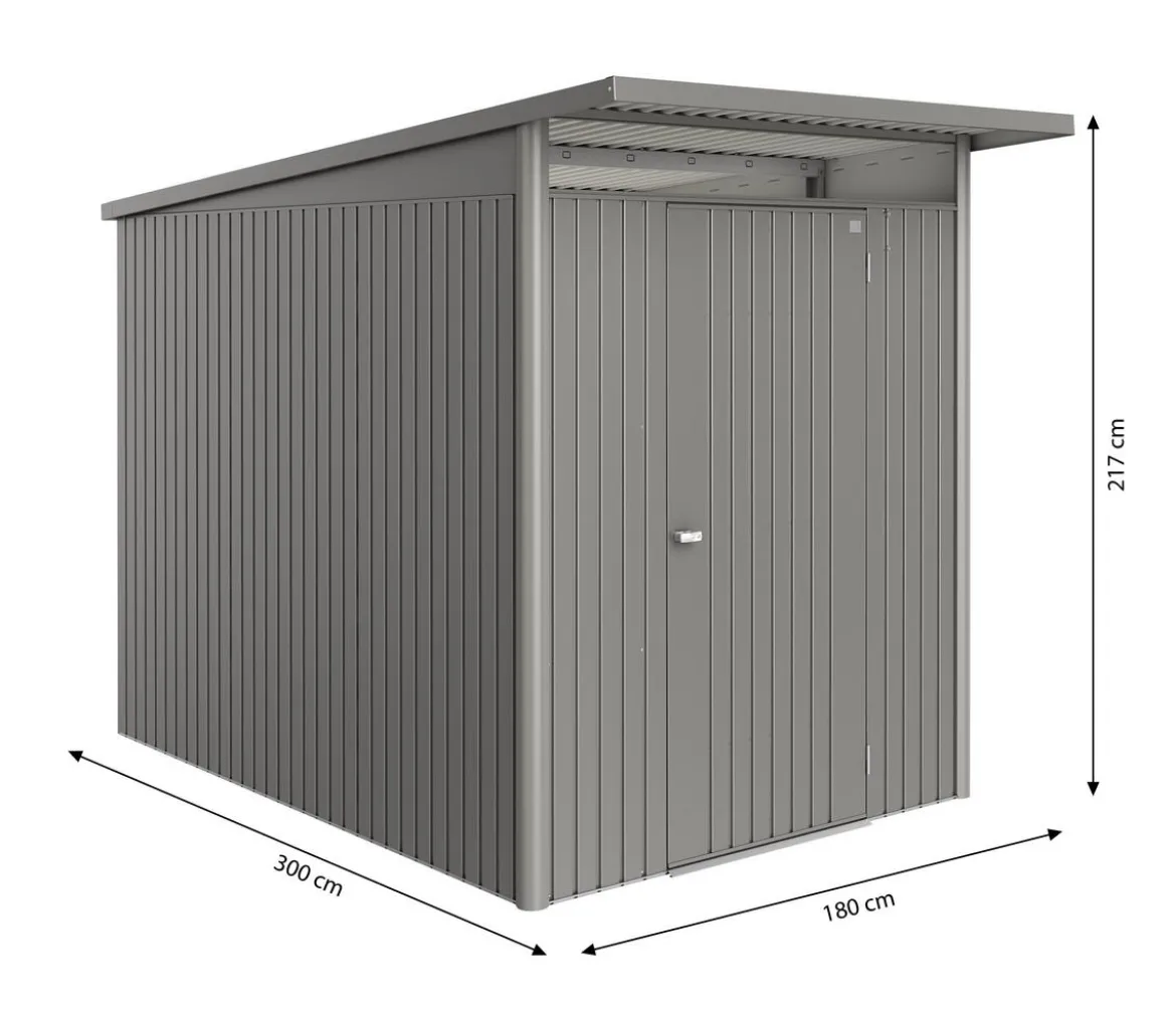 Biohort Metallgerätehaus AvantGarde ECO A3, ca. B180/H217/T300 cm