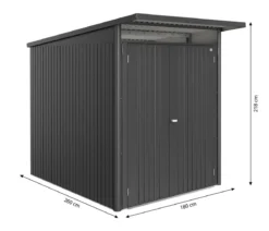 Biohort Metallgerätehaus AvantGarde ECO A2, ca. B180/H218/T260 cm